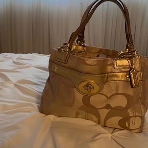 A Coach shoulder bag